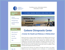 Tablet Screenshot of carbonechiropractic.com